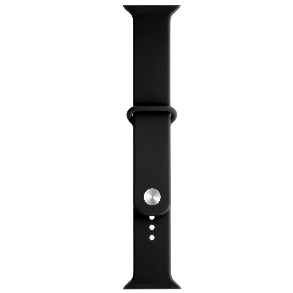 black Ремешок для iwatch серии 4 40 мм 44 мм для Apple Watch серии 4 3 38 мм 42 мм мягкий силиконовый дышащий сменный спортивный ремешок - Цвет: black