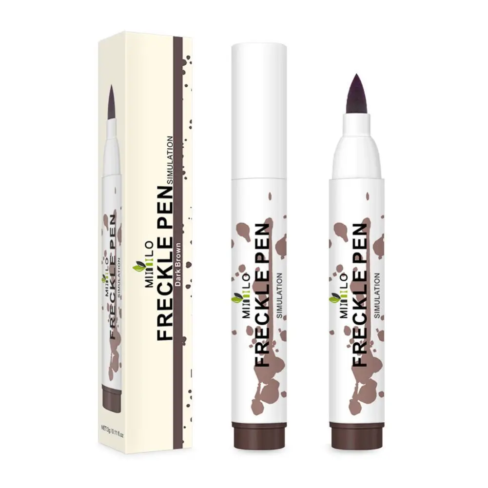 

Freckle Pen Natural Lifelike Makeup Magic Freckle Color Waterproof Longlasting Soft Dot Sopt Pen for Sunkissed Makeup Brown