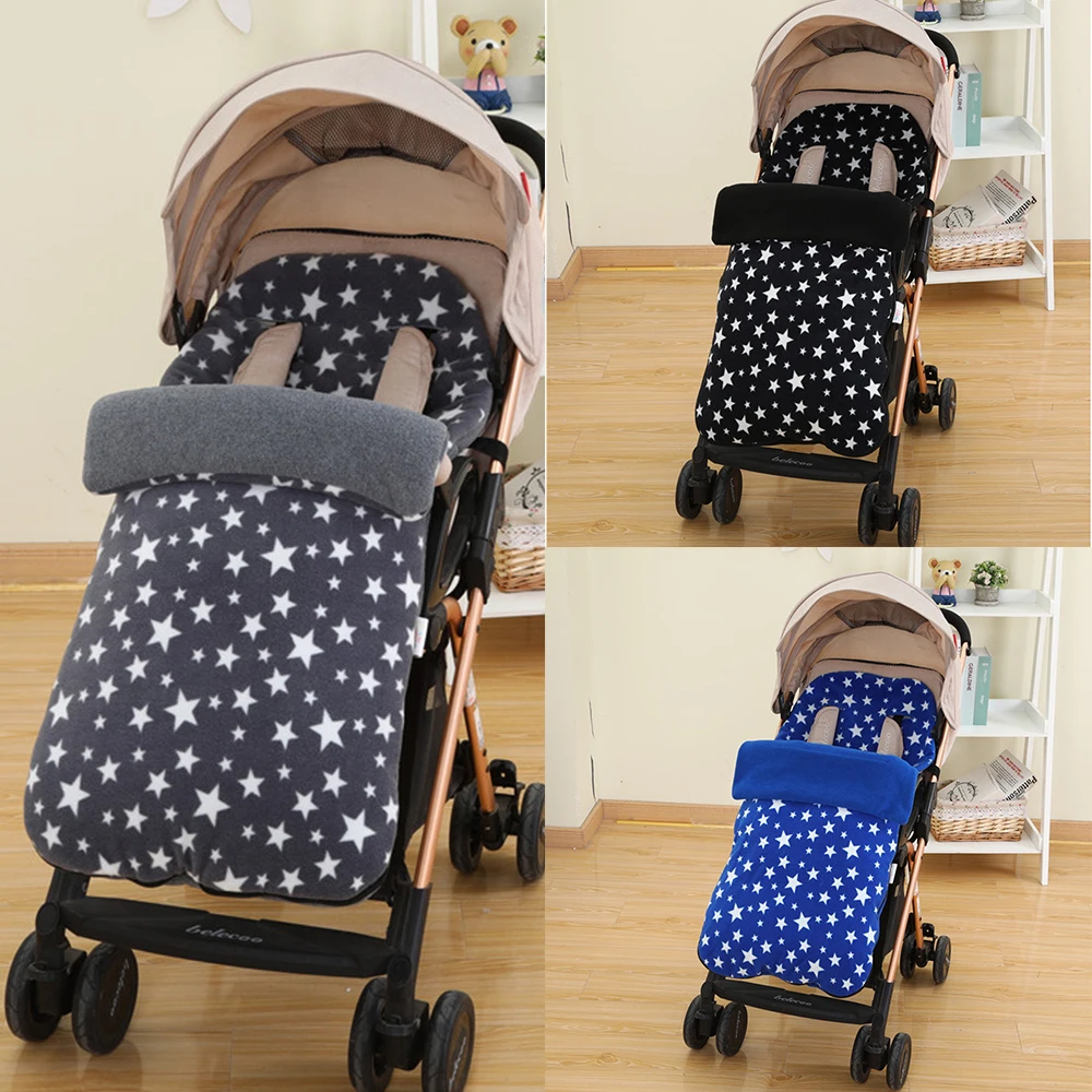 Сиденье для детской коляски спальный мешок утолщенная флисовая подушка коляска