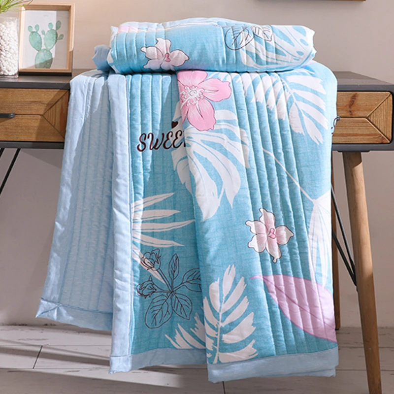 

2021 Summer Spring Quilt Throw Blanket Air Condition Comforter Twin Queen Size Blankets for Adults Kids Plaids Patchwork