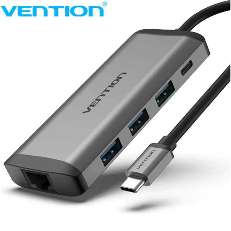 Vention Thunderbolt 3 док станция usb хаб type C к HDMI USB3.0 RJ45 адаптер для MacBook samsung Dex S8/S9 huawei P20 Pro c
