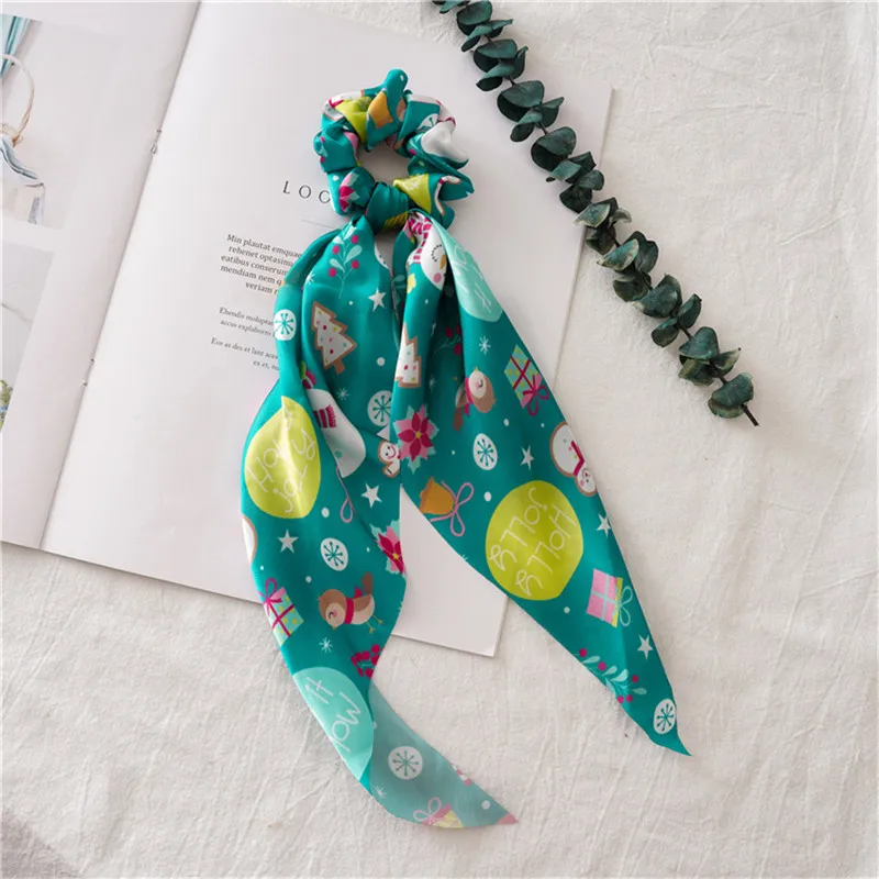 Женская лента для волос Ruoshui Рождественский аксессуар эластичная резинка |