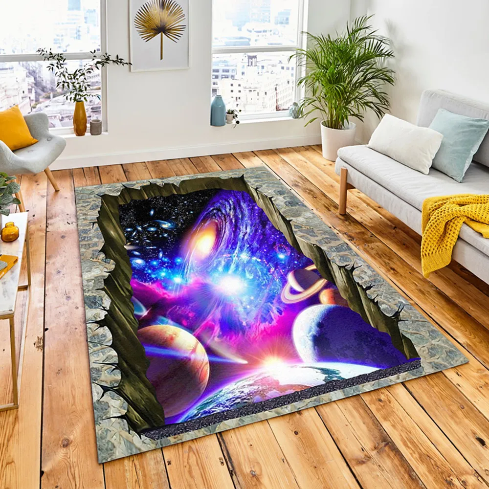 3D ковры Universe Star Sky для гостиной спальни коврики с принтом космической планеты