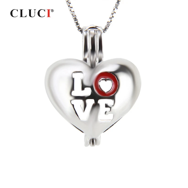 CLUCI Стерлинговое Серебро 925 пробы кулон в виде сердца подарок на День святого