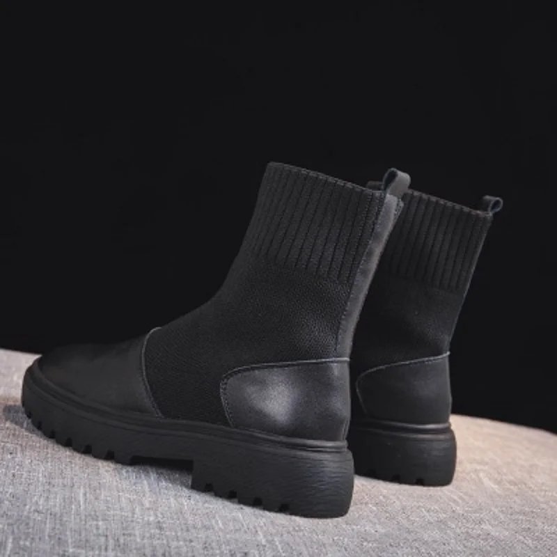 Женские ботинки martin коллекция 2019 года сезон осень Новинка облегающие сапоги