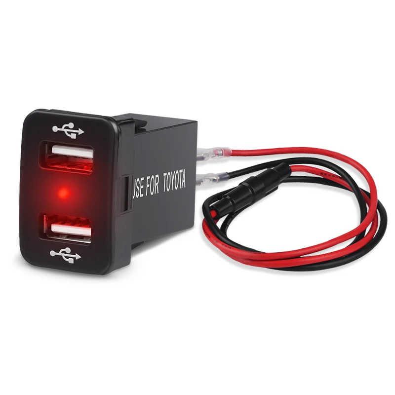 Автомобильное зарядное устройство с светодиодный USB портами 5 В 4 2 А|Кабели