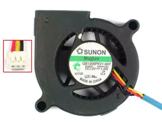 SUNON GB1205PKV1-8AY B2079.R.GN AC/DC 12V 1,4 W 3-провод 50x50x20 мм Сервер вентилятор охлаждения