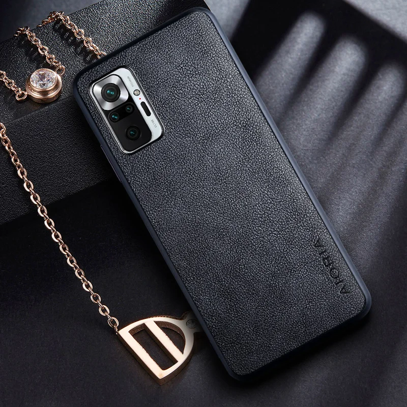 Case for Xiaomi Redmi Note 10 Pro Max Lite 10S 5G 4G coque Retro business PU leather Skin phone cover for Redmi Note 10 pro case