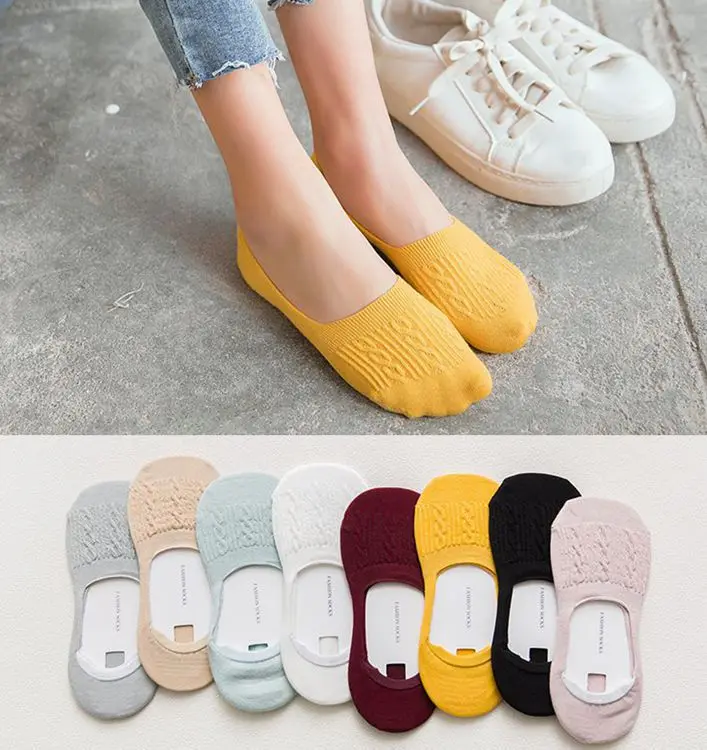 

Socks Women Spring and Summer Japanese Harajuku Kawaii Funny Sock Silicone Non-slip Invisible Stock 13001