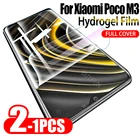 Гидрогелевая пленка 1-2 шт. для Xiaomi Poco M3, защита экрана, Гидрогелевая Защитная пленка для Xiaomi poco m3 m 3 xiao xiomi, пленка для экрана