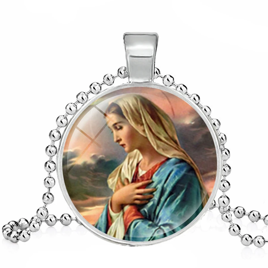 Ожерелье Девы Марии матери ребенка Иисус Христос христианский кулон ожерелье