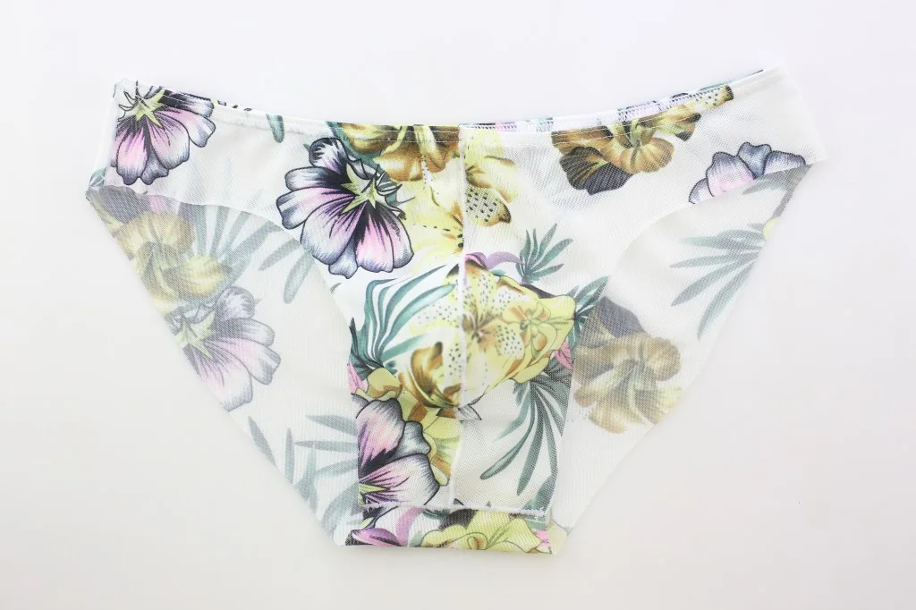 Сетчатые прозрачные трусы мужские трусы-плавки для геев сексуальное нижнее