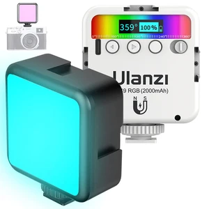 Ulanzi VL49RGB мини видеосвет свет для видео цифровая зеркальная dslr камера Телефон смартфона светодиоды освещение светодиодный светильнк видео свет  for youtube livestream 2000mAh 2500k-9000k