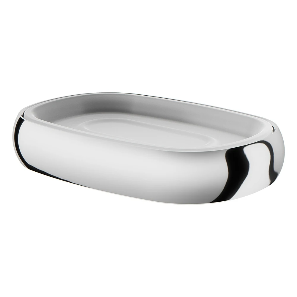 Glass soap dish Sensation A3031200 freestanding chrome with wall holderbathroom accessorieswall dishglass dishfor soapto the bathroomconvenient |