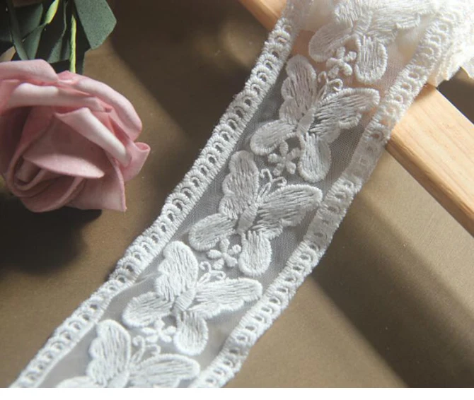 1 ярда в ширину: 5 см кружево бабочка высшего качества вышитые кружева обрезка все