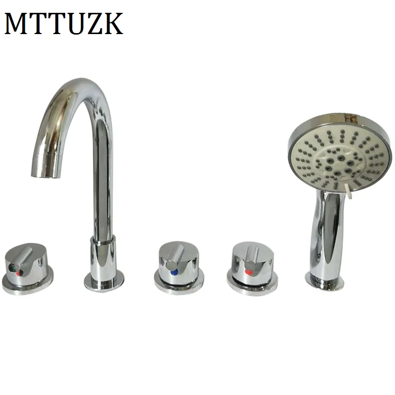 MTTUZK Смеситель для холодной и горячей воды из твердой латуни кран ванны смеситель
