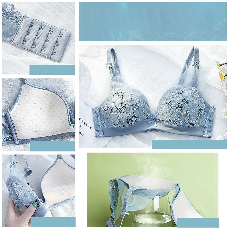 

Women Lace Bra and Panties Set High Quality Underwear Set Sexy Lace Lingerie Romantic Temptation Bra Set New