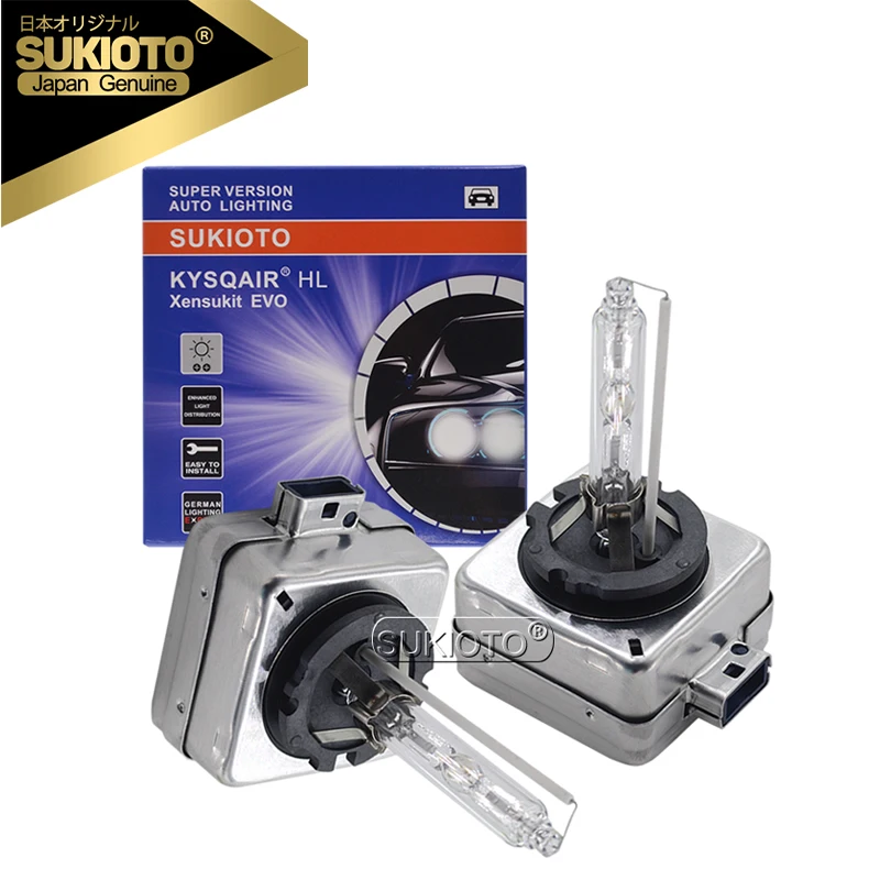 

SUKIOTO GENUINE 2PCS OEM 35W D8S Xenon HID Bulb 4300K 5000K 6000K 8000K HID Lamp 66548 55W D8S Xenon Bulb For Car Headlight Kit