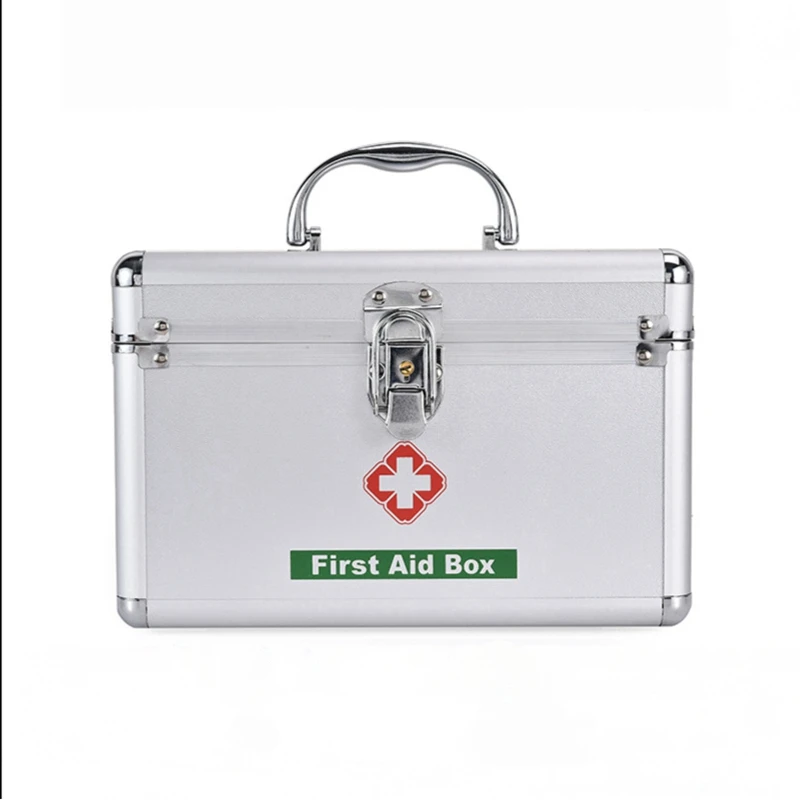 

Трехуровневый бытовой набор первой помощи из алюминиевого сплава, Аварийные наборы, аптечка, аптечка, чехол с ручкой для переноски
