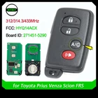 DIYKEY 271451-5290 FCC: HYQ14ACX FSK 312314.3 МГц433 МГц смарт-ключ дистанционного управления для Toyota Prius Venza Scion FRS 2009-2014