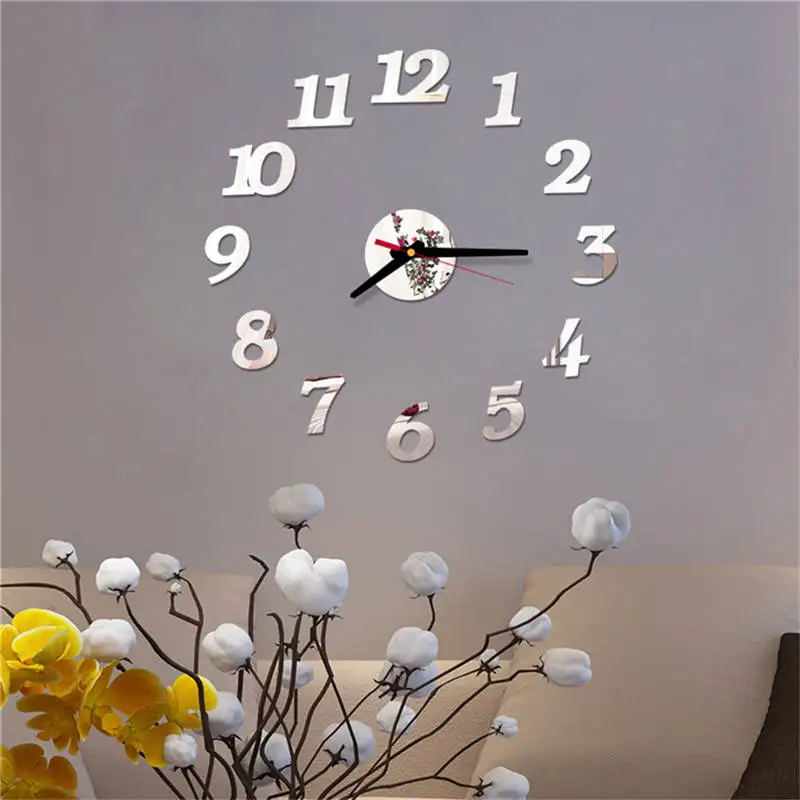 Настенные часы Reloj de pared изысканные 3D Простые римские цифры сделай сам акриловые