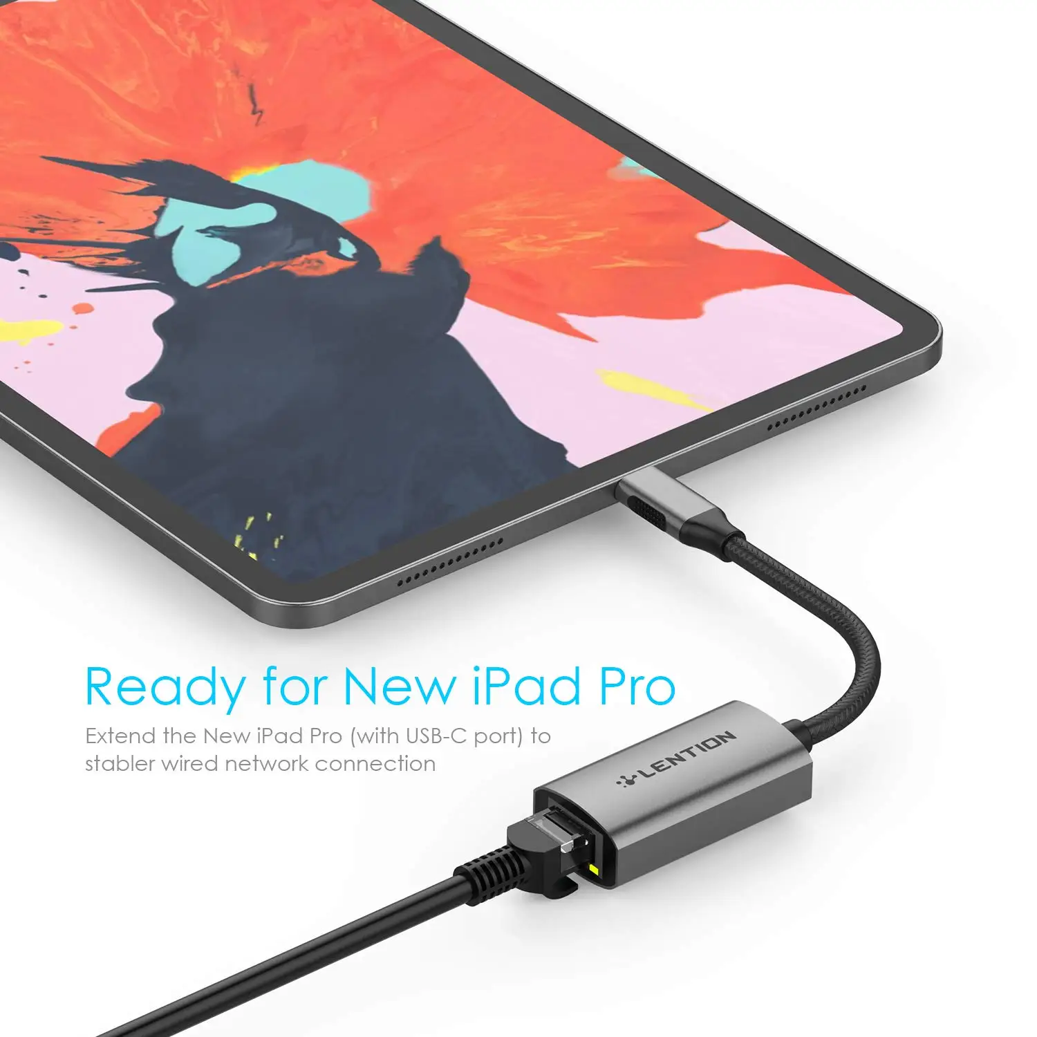 USB C к Gigabit Ethernet адаптер 1000 м RJ45 LAN сетевой совместимый MacBook Pro (Thunderbolt 3) 2018 iPad Pro/Mac