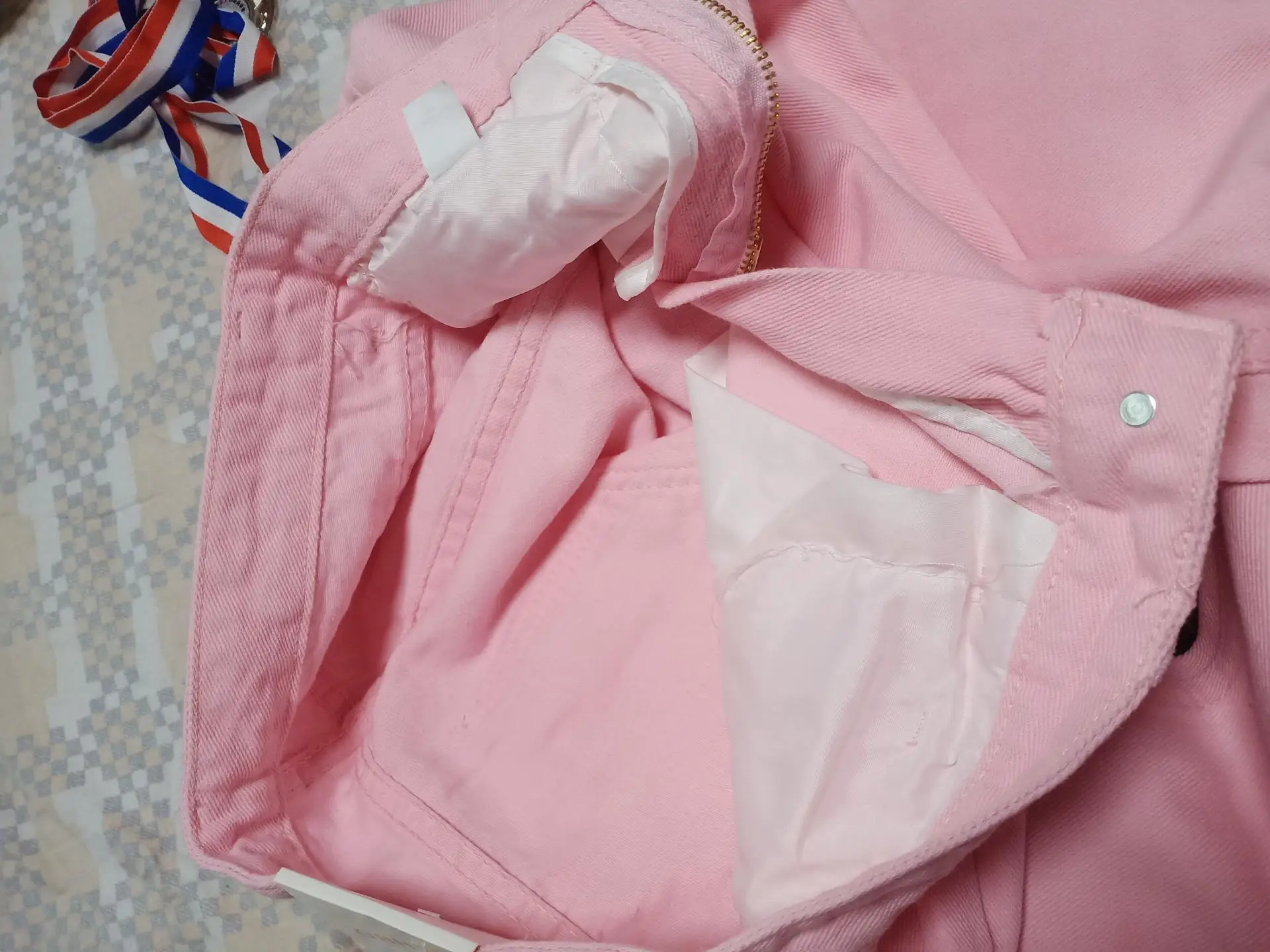 

New spring summer fashion pink jeans women Embroidery Letters denim for young ladies long straight casual denim jeans NZ35