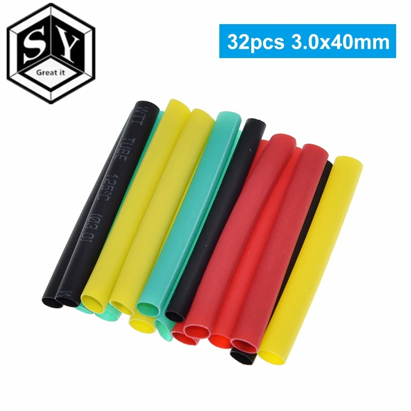 328 шт. термоусадочные трубки изоляционные ассортимент 2:1 красочные обертывания