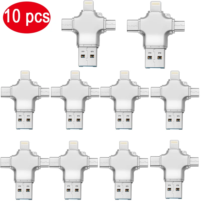 4 в 1 картридер card reader кардридер type C micro USB 3 0 кард-ридер TF sd карта для iPhone XS MAX XR 8 plus 7