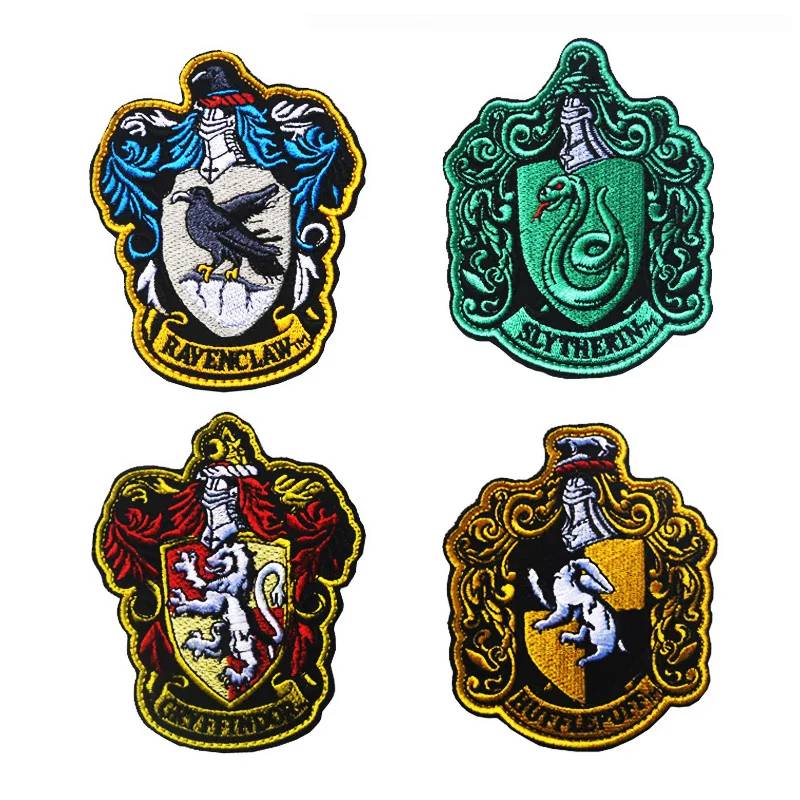

Magic Academy Emblem Embroidery Patch Velcro Movie Series Badge Labels Stickers Stick on for Hats Backpack Clothes Patch