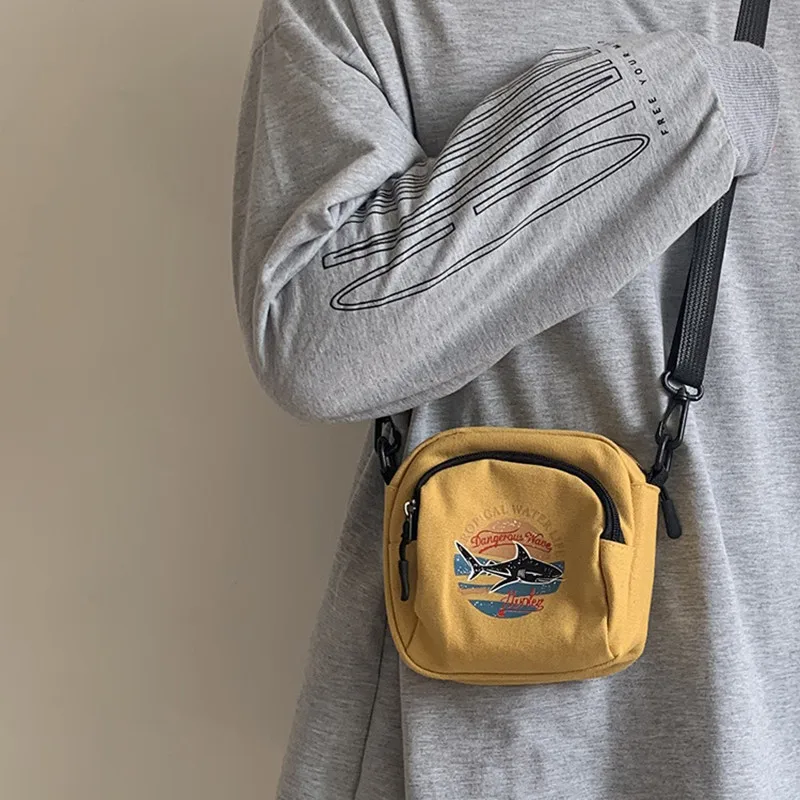 

2021 Women Canvas Cell Phone Bags Big Card Holders Handbag Purse Clutch Messenger Shoulder Long Straps Dropshipping