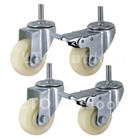 2pcs heavy duty industrial caster no noise wheels for carts workbench industrial shopping cart equipment caster