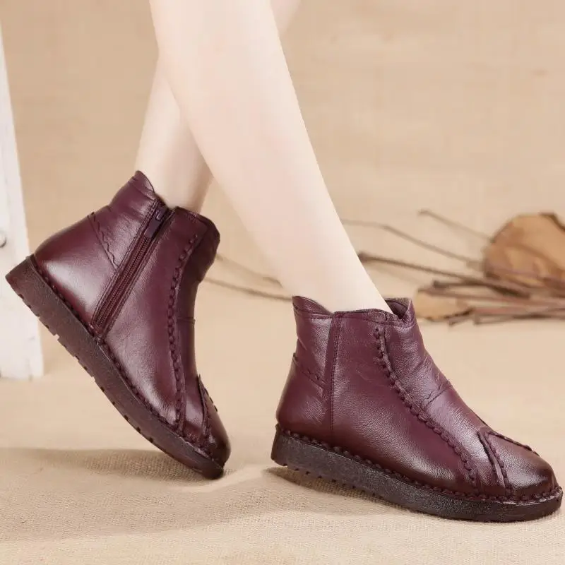 Новые женские ботинки ботильоны из натуральной кожи теплые зимние на меху зимняя