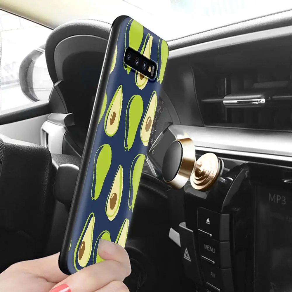

Black Soft Case for Samsung Galaxy S20 FE S10E S10 Lite S9 S8 S20 Plus Ultra 5G Phone Shockproof Couqe Avocado
