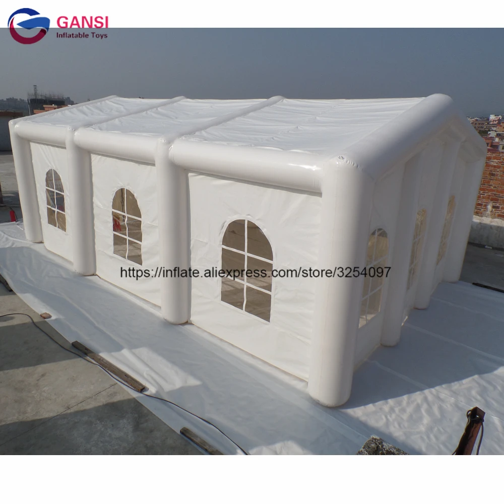 

Waterproof marquee tent customized inflatable tent house white inflatable wedding tent for outdoor