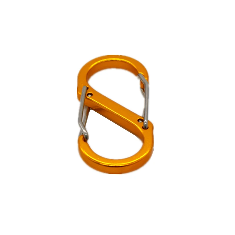 15 PCS Spring Hook Aluminum Alloy Carabiner Clasp Outdoor Backpack Camping Keychain Fishing Tools Lock Buckle Snap Clip | Обустройство