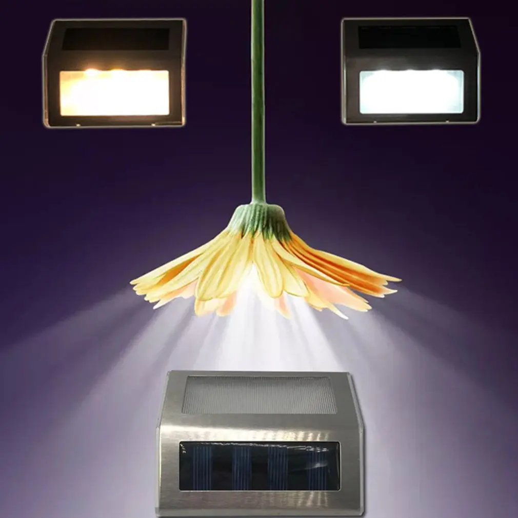 

Durable Outdoor Solar Stainless Steel Wall Lamp Simple And Convenient Installation Fence Stair Wall Lamp