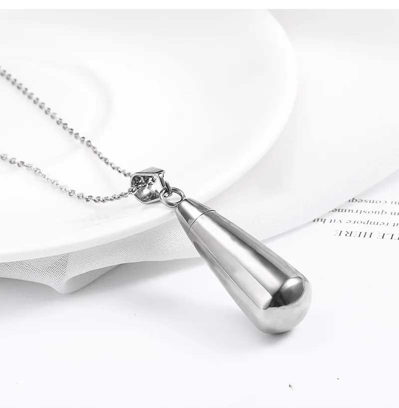 Ожерелье вечная в форме сердца с открытой каплей семейное ожерелье родители прах