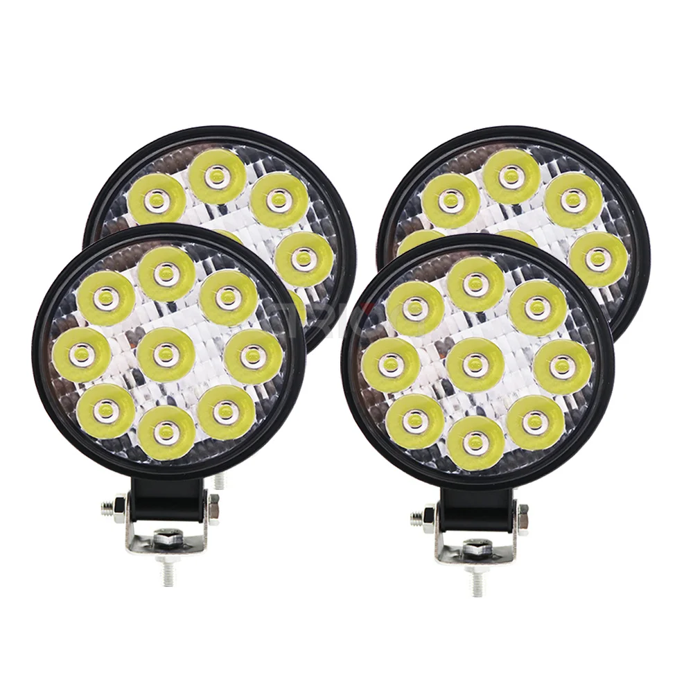 1 шт., 2 шт., 4 шт., светодиодные фары 27 Вт 9 дюймов