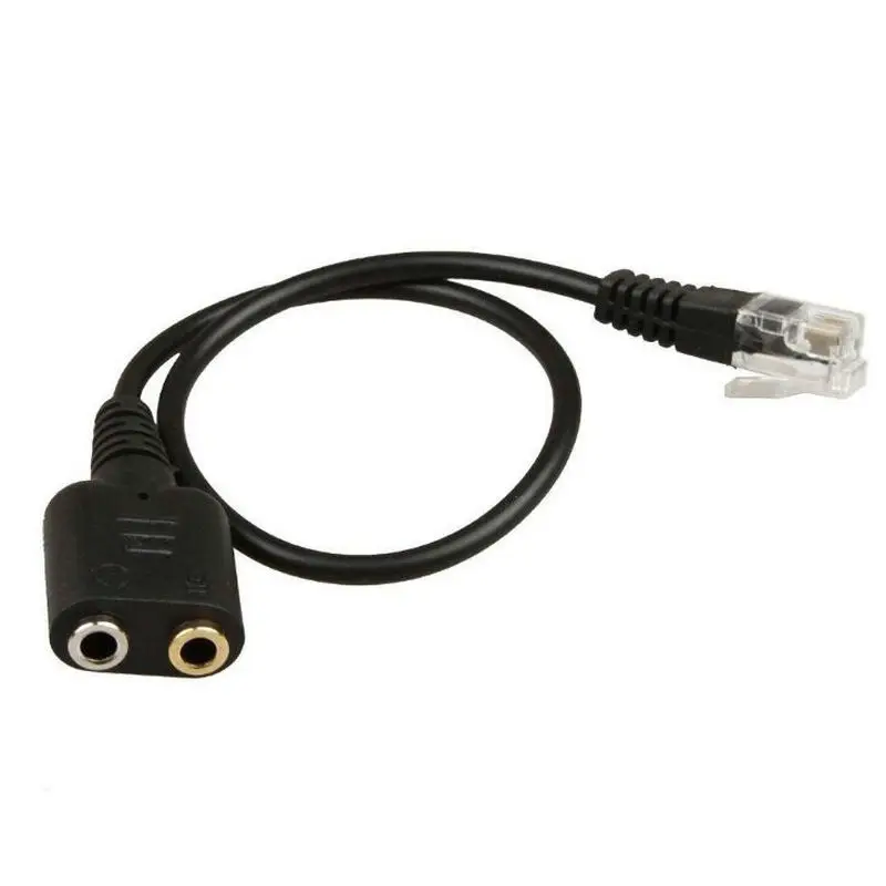 Адаптер для телефона с двумя/одинарными экранами 3 5 мм на RJ9|cable pc|pc cableadapter cable |