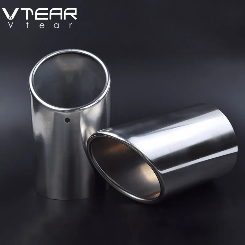 Vtera For Mazda CX-5 CX5 accessories Stainless steel car exhaust pipe muffler Tail throat Exterior Refit products - Цвет: 2pcs