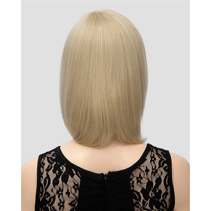 HAIRJOY синтетические волосы для женщин короткий пепельный блонд прямой парик