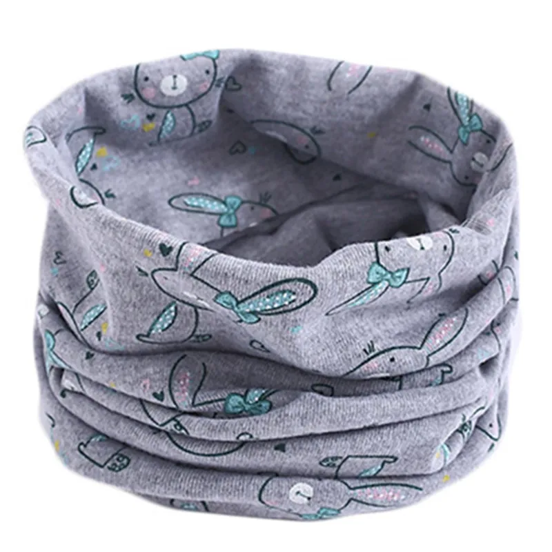 Spring Children Cotton Scarf Baby Kids Warm Boys Girl Cartoon Scarves Autumn Winter Child Collar O Ring Magic Neckerchief |