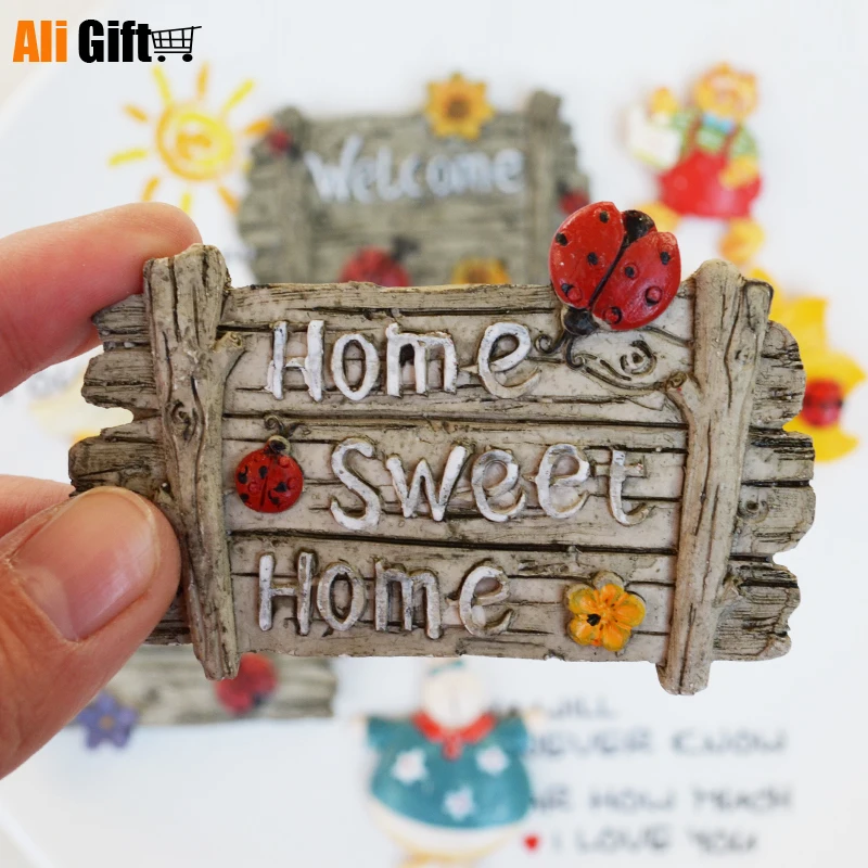 Магнитные 3D наклейки на холодильник цветы ангел кролик животные котенок для дома