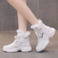 2021 new arrival adult cnorigin boots cozok none woven ankle hook loop snow boots round toe low 1cm 3cm wedges winter shor