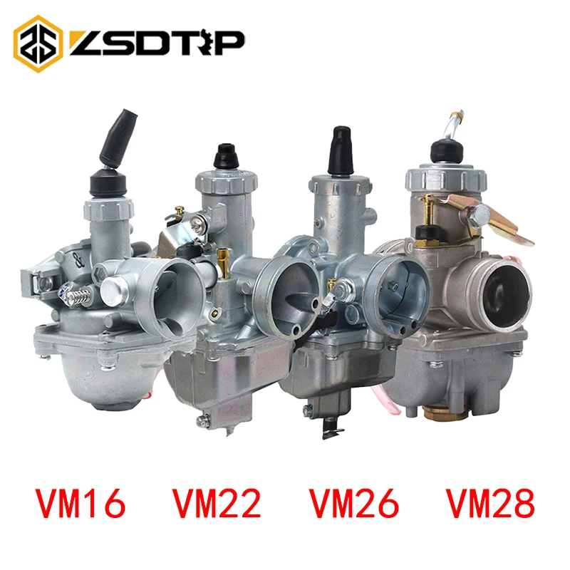 ZSDTRP MIKUNI VM16 VM22 VM26 VM28 Карбюратор ПОДХОДИТ для 50cc 70cc 90 110cc 125cc 200cc 250cc Quad ATV Dirt Pit Bike внедорожника