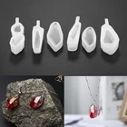 6 шт., силиконовая форма с кристаллами и драгоценными камнями, серьги сделай сам, ожерелье, подвеска, форма для эпоксидной смолы, инструменты для изготовления ювелирных изделий, материалы ручной работы