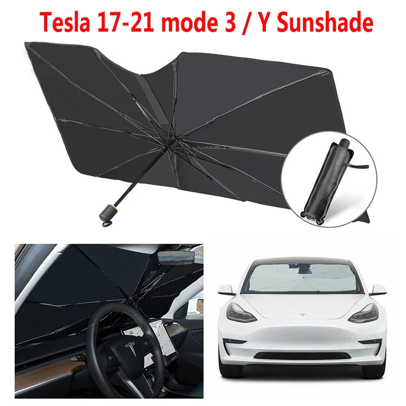 Sunshade Front windshield For Tesla Model 3 Model Y 2018-2022 Car Foldable Sunshade Sun protection and heat insulation block UV Sunshade Front windshield For Tesla Model 3 Model Y 2018-2022 Car Foldable Sunshade Sun protection and heat insulation block UV