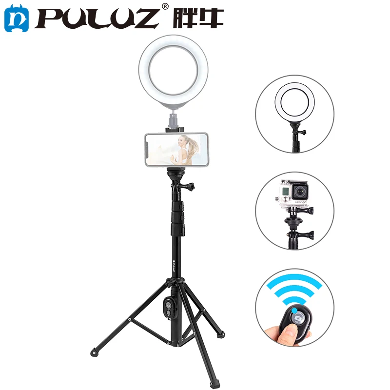 Bluetooth пульт дистанционного спуска затвора для селфи и штатив с функцией 1/4 дюйма