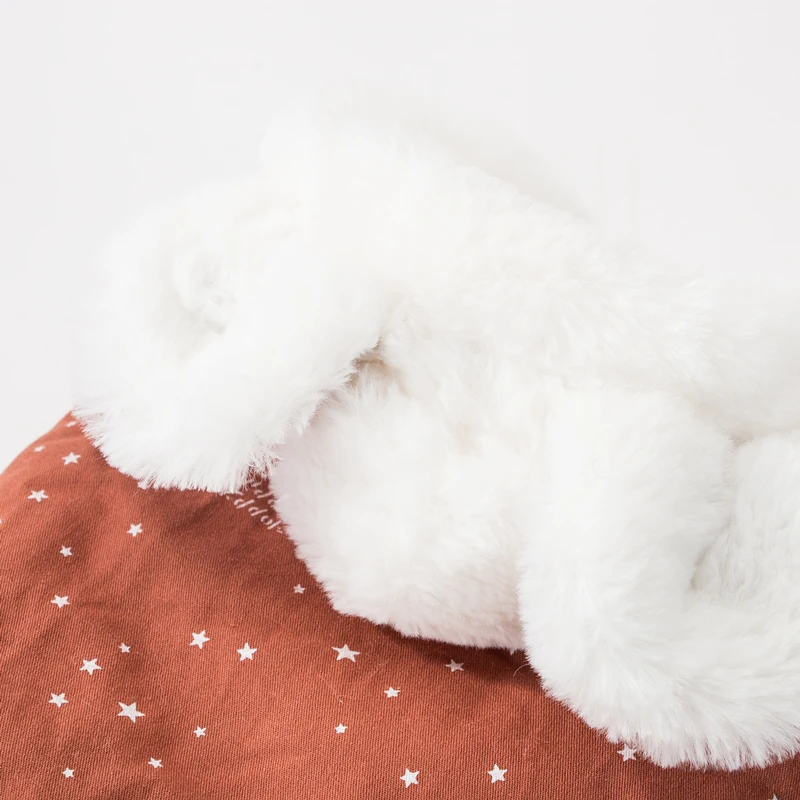 Hipidog зимняя одежда для снежной собаки с хлопковой подкладкой пальто четырех ног